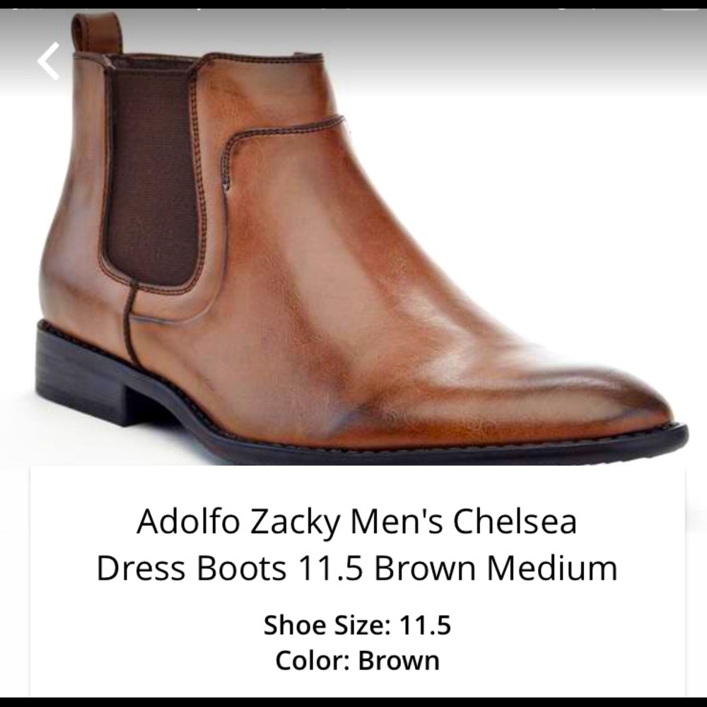 Men’s Adolfo leather shoe boots 11.5